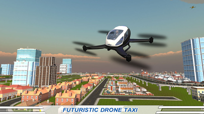 Drone Taxi Flying Car 3D Flight Simulator screenshot 2