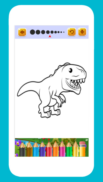 Dinosaur Dragon Coloring Book game for kids free screenshot 3
