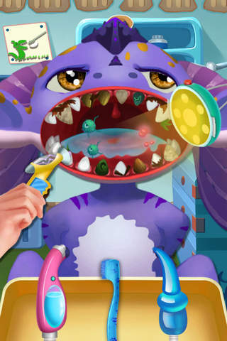 Скриншот из Dinosaur Baby s Sugary Dentist-Pets Teeth  Health
