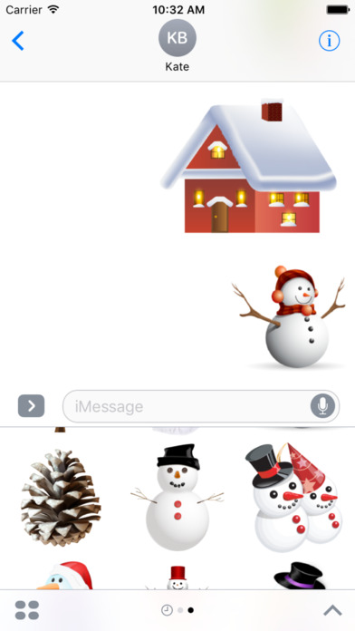 Snowman Collection Stickers for iMessage screenshot 3