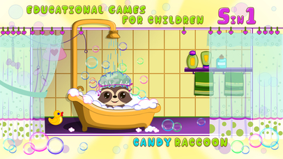 Candy Raccoon Balloon Games screenshot 2