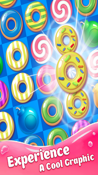 Donut Blast Pop Legend - Sweet Yummy Match 3 Game screenshot 4