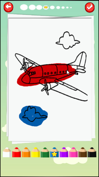 AeroPlane Coloring Book for Kids Preschool Toddler screenshot 3