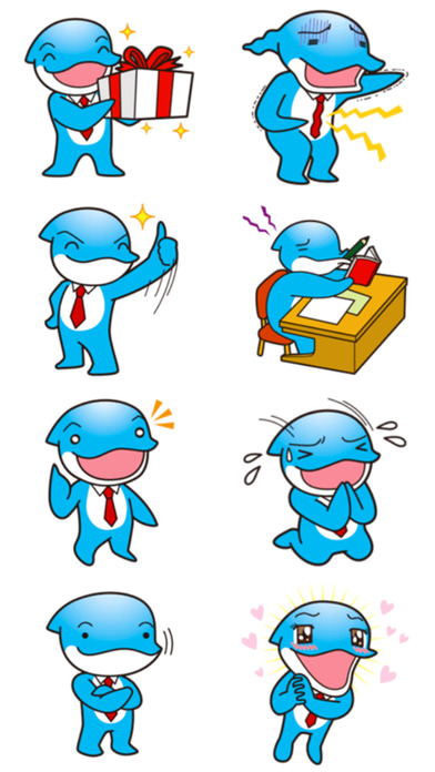Office Dolphin - Stickers! screenshot 4