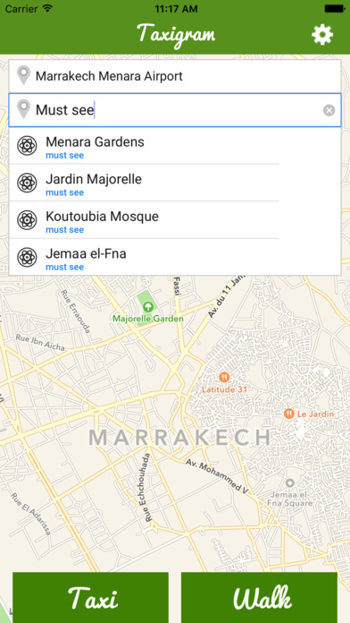 Taxigram Marrakesh screenshot 2