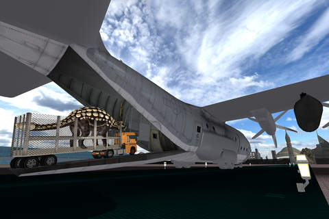 Off-Road Dino Transport Truck & Flight Simulator screenshot 2