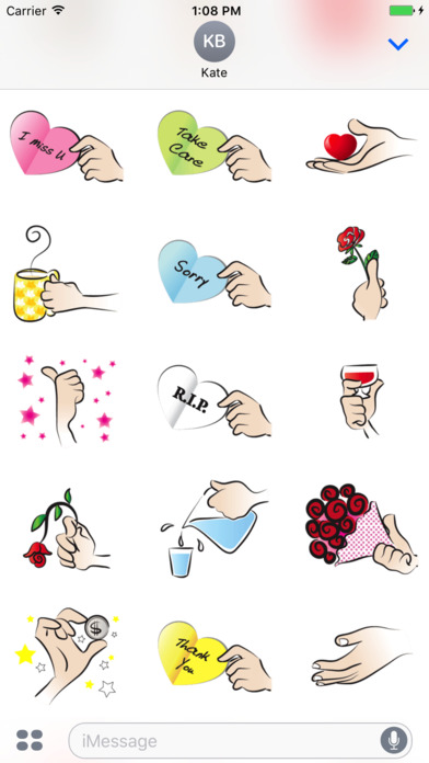 Hand Gestures Stickers ™ screenshot 3