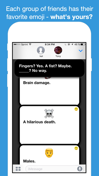 Emoji Against Humanity - Card Game for iMessage screenshot 4