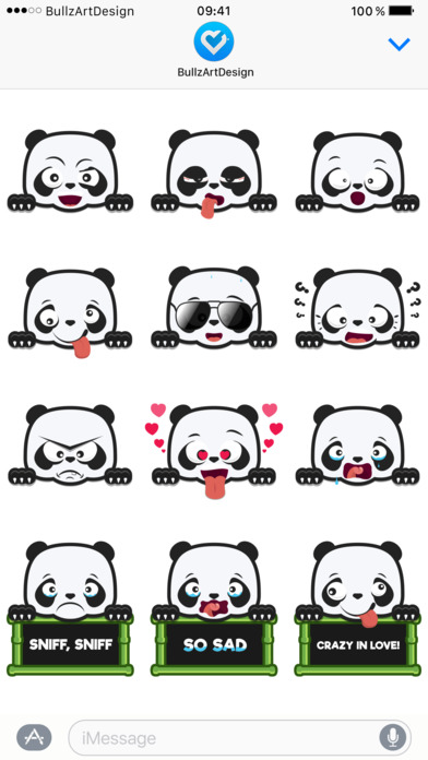 Panda Animated Sticker screenshot 2