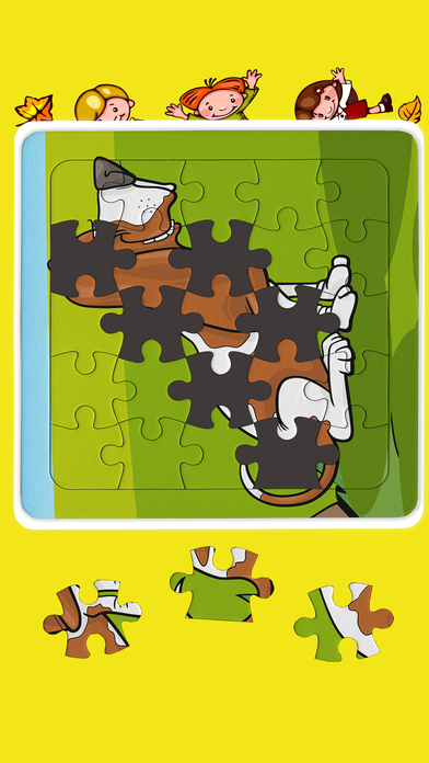 Puppy pet jigsaw puzzle game for cute toddlers screenshot 2