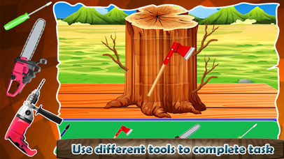Tree Sculpture Exhibition – Wood Cutter Game screenshot 2