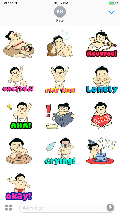 Father Ad Son SSumo English Sticker screenshot 3