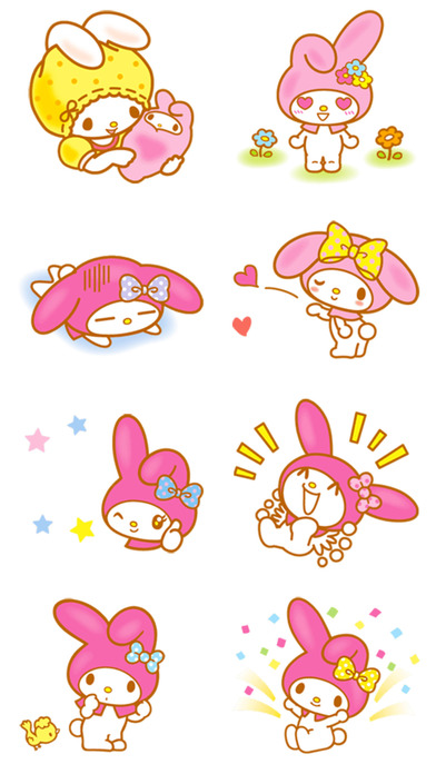 Pink Rabbit > Stickers Pack! screenshot 2