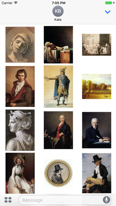 Jacques Louis David - Artworks Stickers screenshot 3