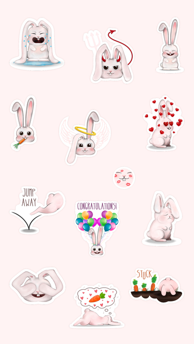 Funny Bunny - Handcrafted Stickers screenshot 3