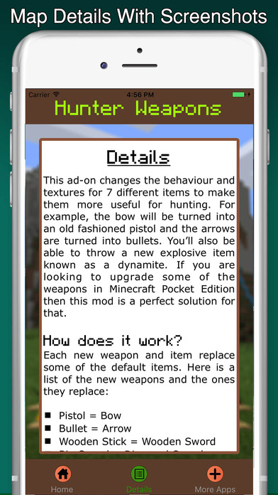 Hunter Weapons Add-On for Minecraft PE: MCPE screenshot 3