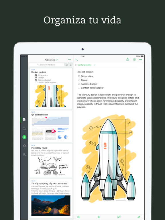 Captura de pantalla del iPad 1