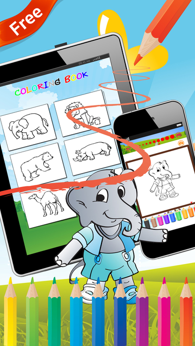 Animal coloring book free for kids screenshot 2