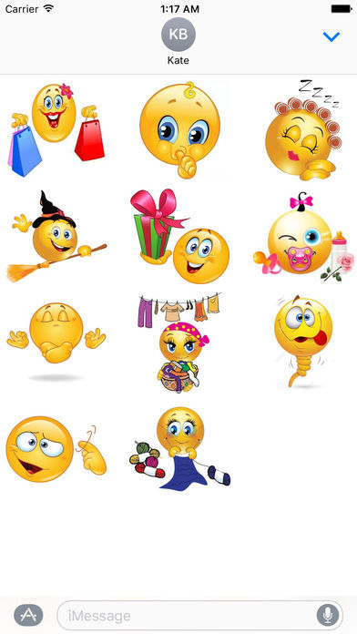 Smiley Faces Collection Stickers Pack Vol 3 screenshot 3