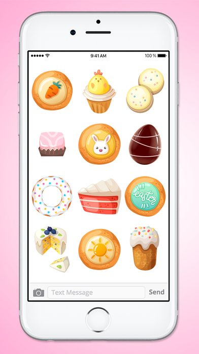 Easter Treats Cookies Cake and Candy Sticker Pack screenshot 3