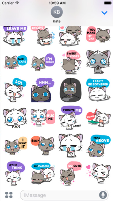 Lovely Meow Sticker screenshot 2