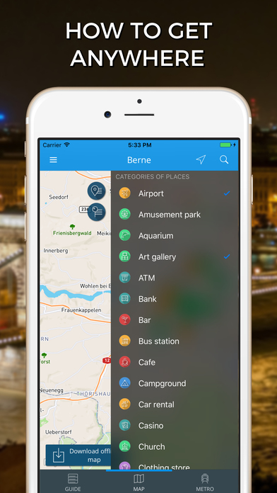 Berne Travel Guide with Offline Street Map screenshot 3