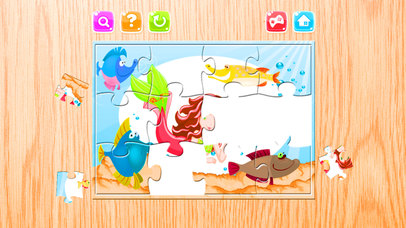 Cartoon Mermaid Jigsaw Puzzles Collection HD screenshot 3