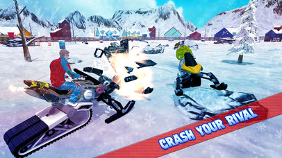 Snowmobile Crazy Crash Derby 3D Screenshot on iOS