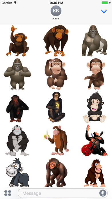 Gorilla Funny Stickers screenshot 3