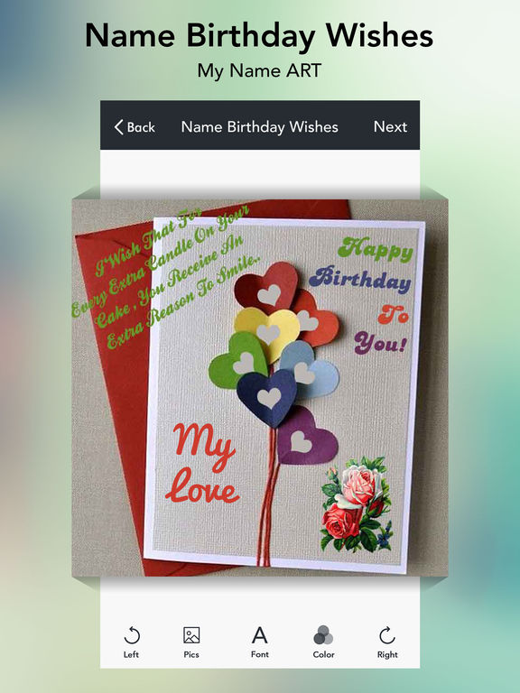 App Shopper: Name Birthday Wishes - Greetings (Photography)