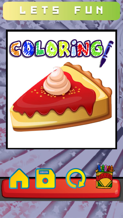 Food Coloring Pages Drawing Painting for all Kids screenshot 4
