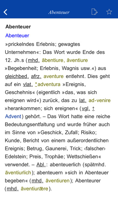 German Origin Dictionary screenshot 3