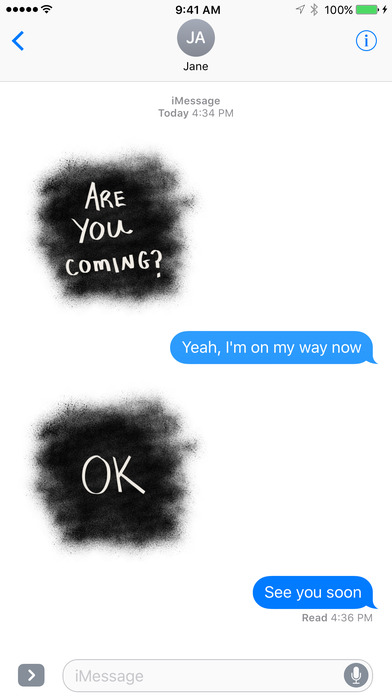 Bold Words - Text Stickers for iMessage screenshot 3