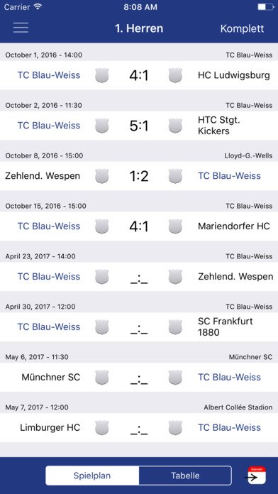 TC Blau-Weiss Hockey screenshot 2
