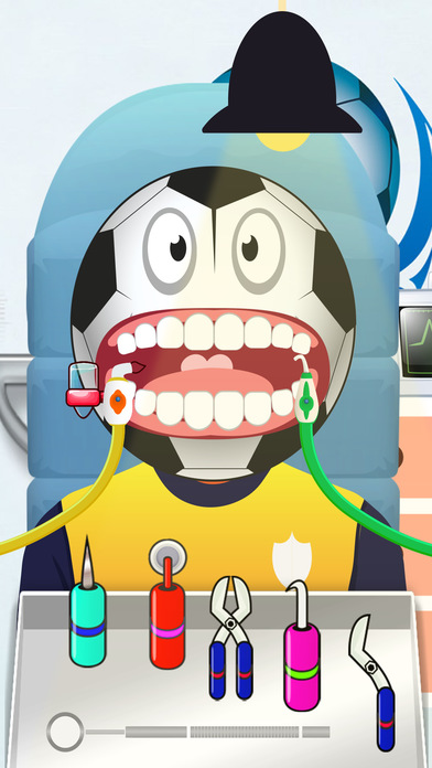 Dental Game: Treatment a Human Head Football screenshot 2