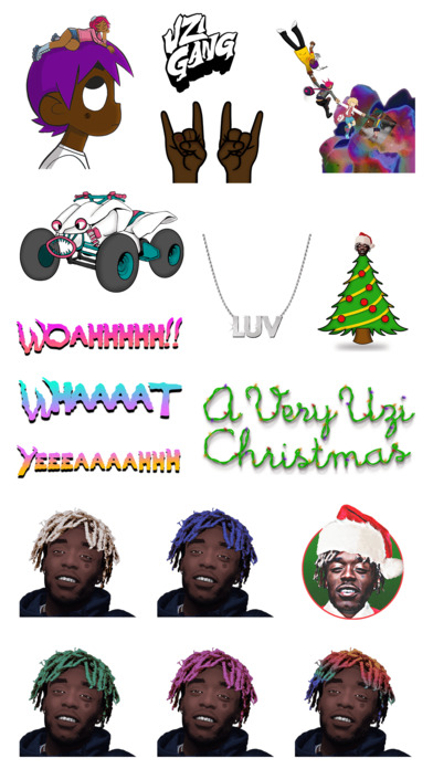 Lil Uzi Vert: A Very Uzi Christmas Sticker Pack screenshot 2