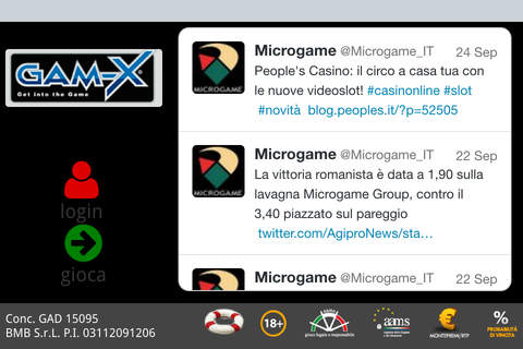 Gam-x Casinò screenshot 2