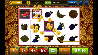 Fun Fruit Jackpot Win, 5 Reels, 9 Paylines screenshot 2