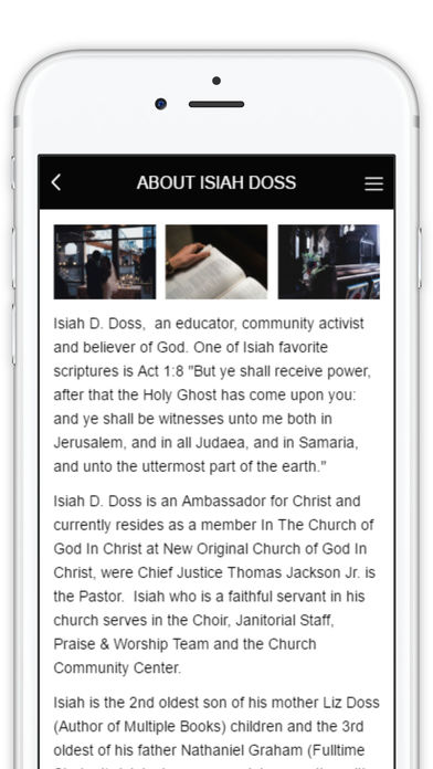 ISIAH DOSS MINISTRIES screenshot 2