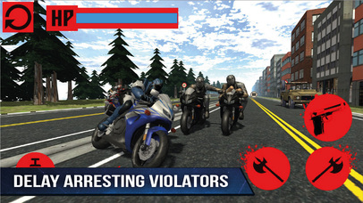 Police Moto Bike Robot Racing screenshot 2