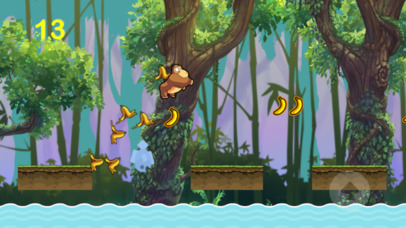 monkey jump & run adventure in banana forest screenshot 2