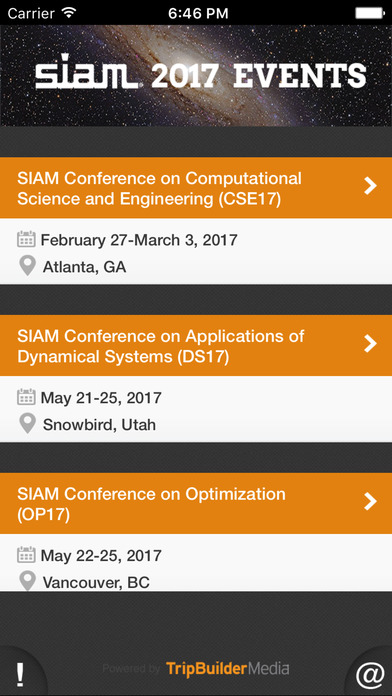 SIAM 2020 Conferences screenshot 2