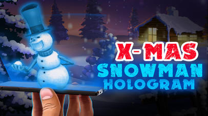 X-Mas Snowman Hologram 3D screenshot 2