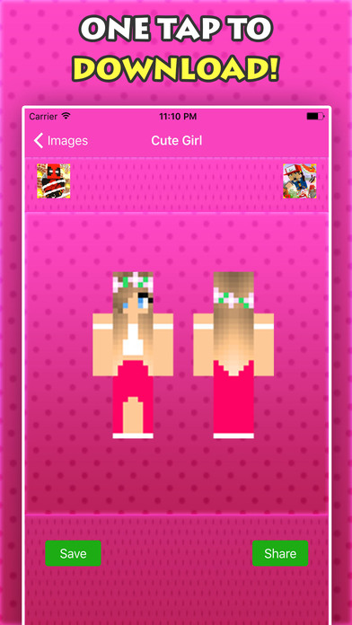 New CUTE GIRL SKINS FREE For Minecraft PE & PC screenshot 3