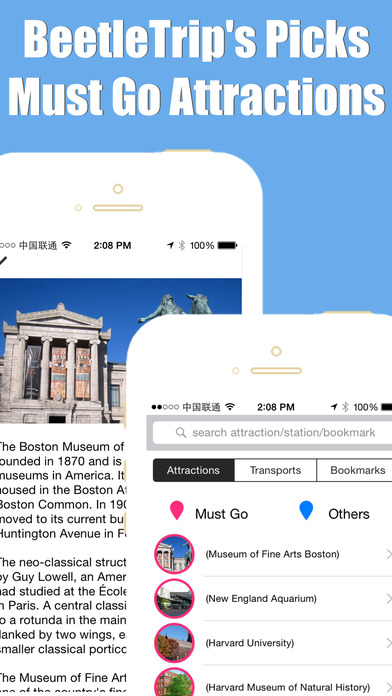 Boston travel guide & offline city metro train map screenshot 3