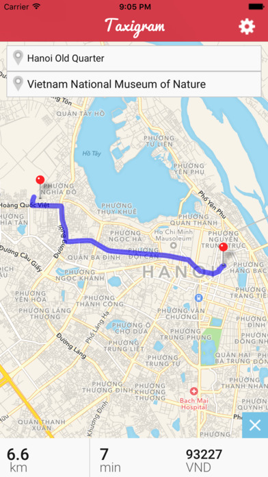 Taxigram Hanoi screenshot 3