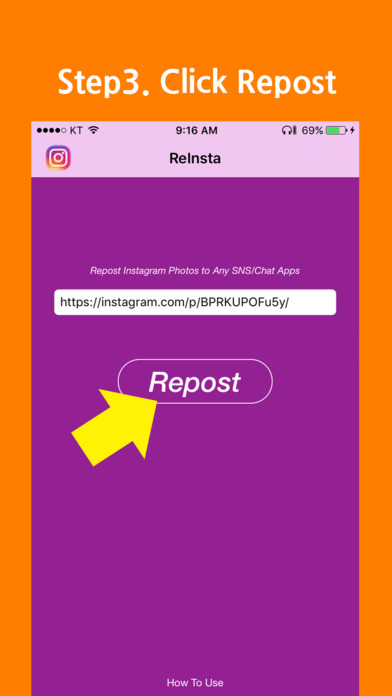 ReInsta - Repost photos (videos) to any apps screenshot 4