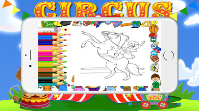 Circus Animal Coloring BookPages For Kids screenshot 4