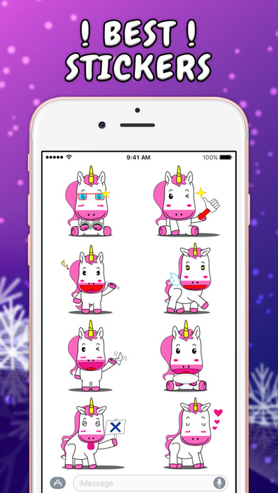 Unicorn EMOJI Stickers! screenshot 2
