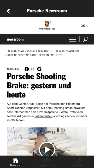 Porsche Newsroom AR screenshot 2